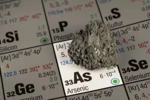 Chemical element called arsenic. We offer heavy metal detox treatments.