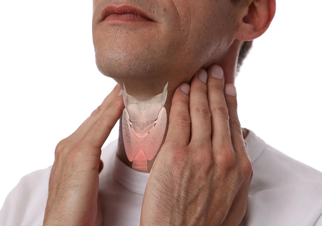 Man suffering from Thryroid disease. You can find the best thyroid doctor in Tampa at LifeWorks