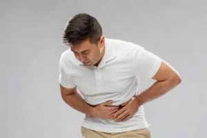 Man suffering from indigestion