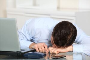 Man suffering from Adrenal fatigue and seeking help